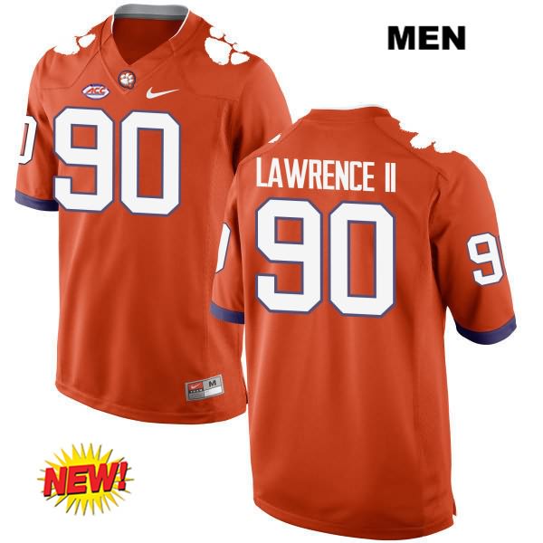 Men's Clemson Tigers #90 Dexter Lawrence Stitched Orange New Style Authentic Nike NCAA College Football Jersey PJJ7046WG